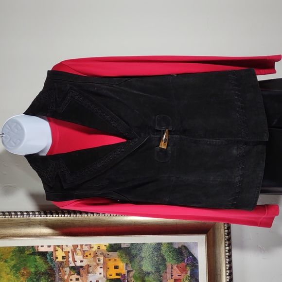 Peter Nygard Suede Vest - Picture 1 of 8
